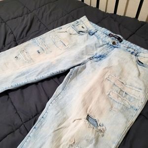 southpole mens distressed jeans size 42/32